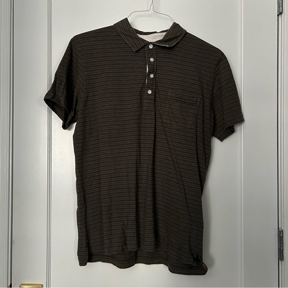 Everlane Striped Polo Shirt Billy Reid, Large